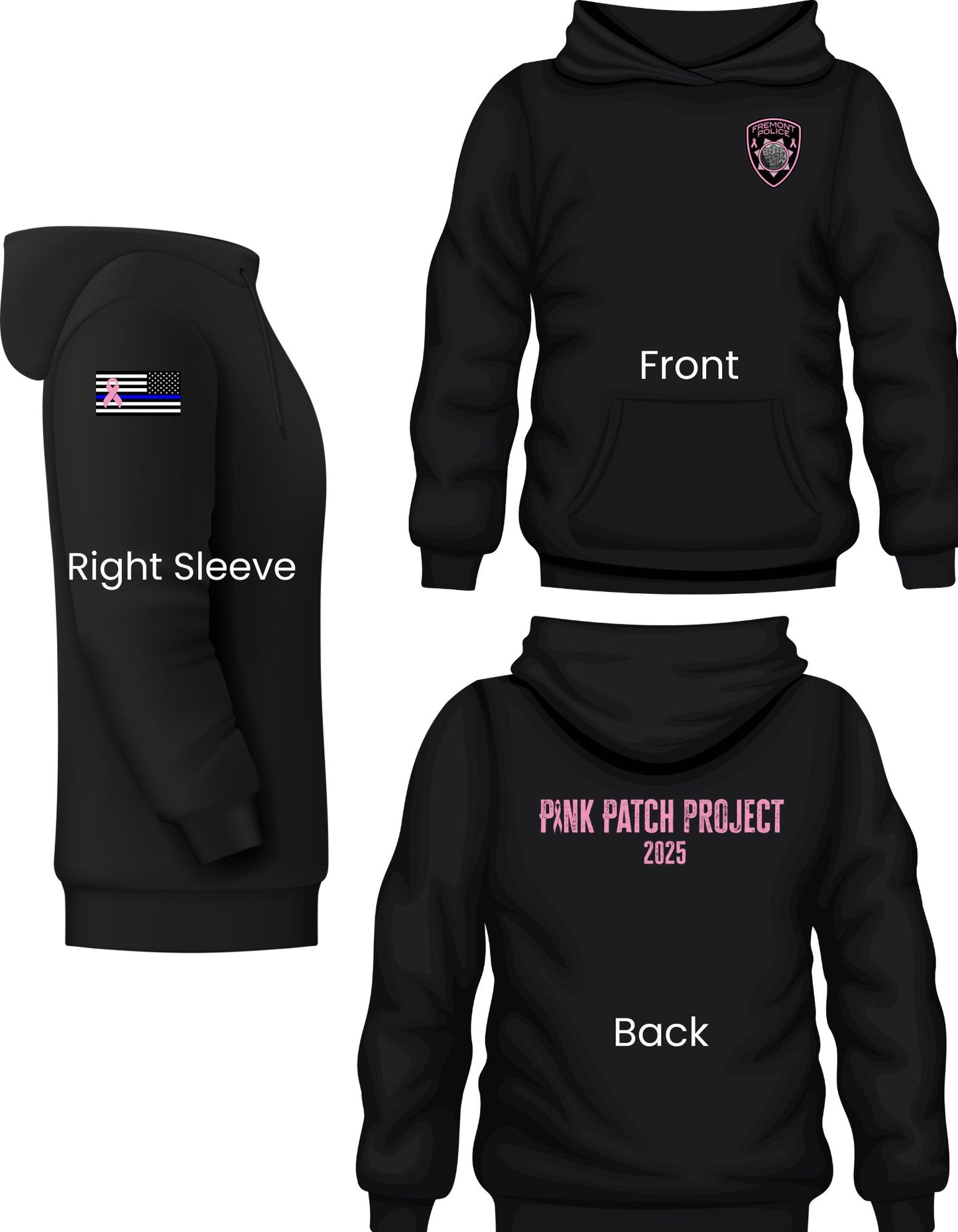 2025 Pink Patch Hoodie