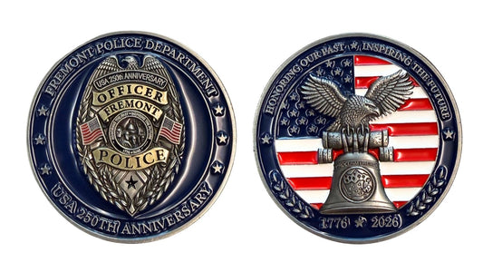 Fremont PD USA 250th Anniversary Challenge Coin